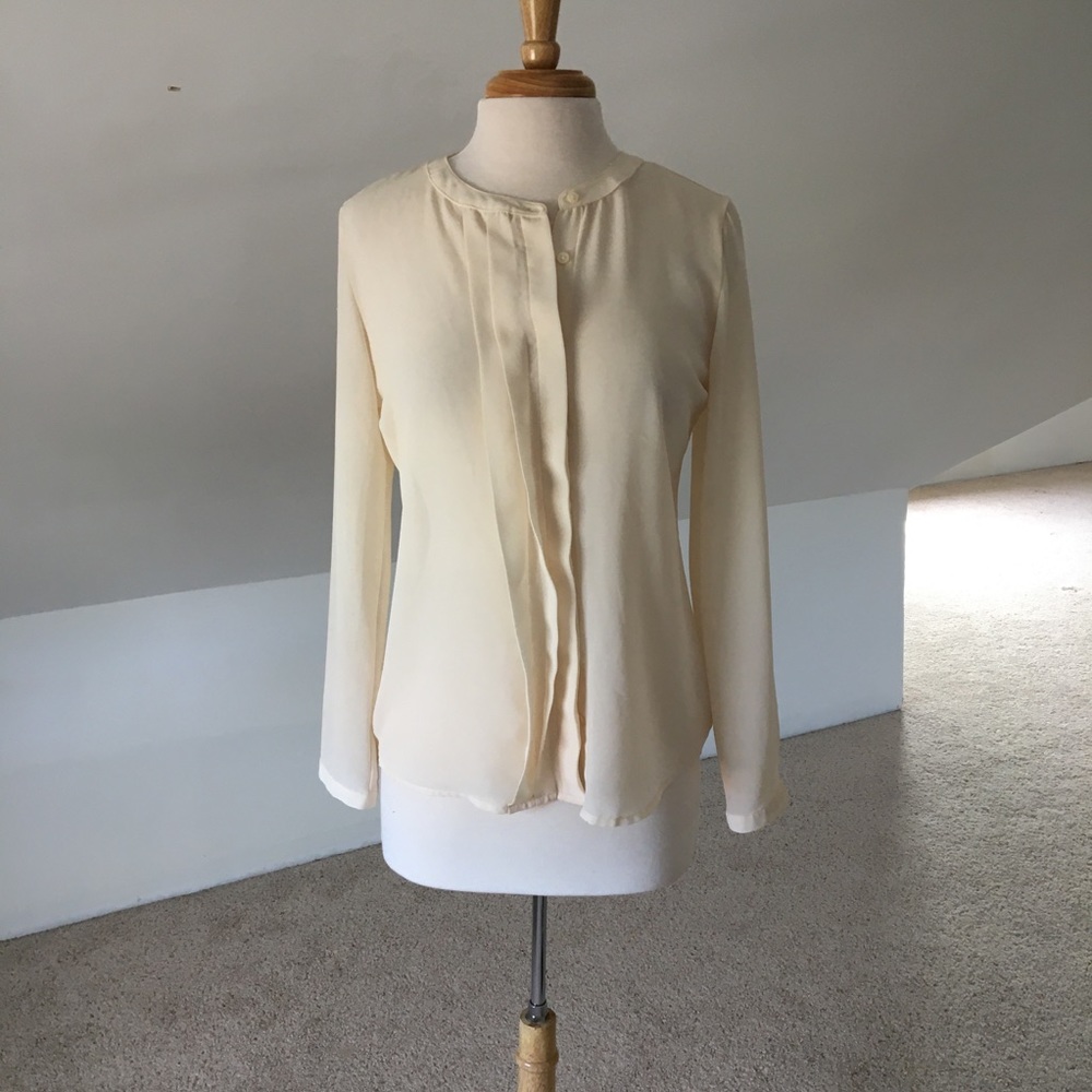 Front Ruffled Secretary Blouse